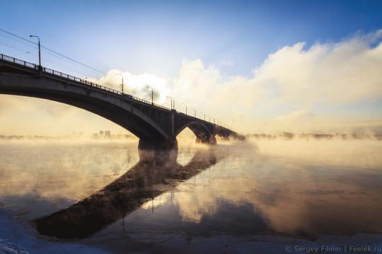 Коммунальный мост в Красноярске  Фото: Сергей Филинин